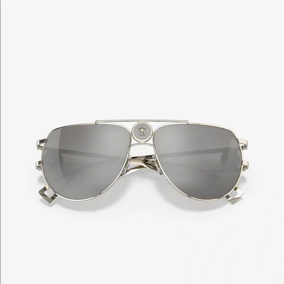 Real Versace Sunglasses from sunglass hut Versace VE2238 XL (61 - 13) with Grey lenses and Gold frame  main image 3